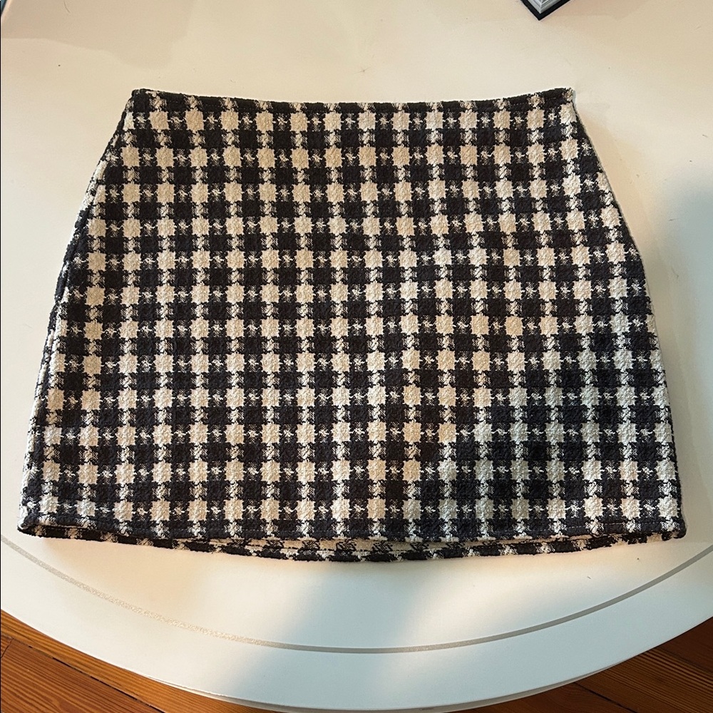 12th Tribe Houndstooth Mini Skirt